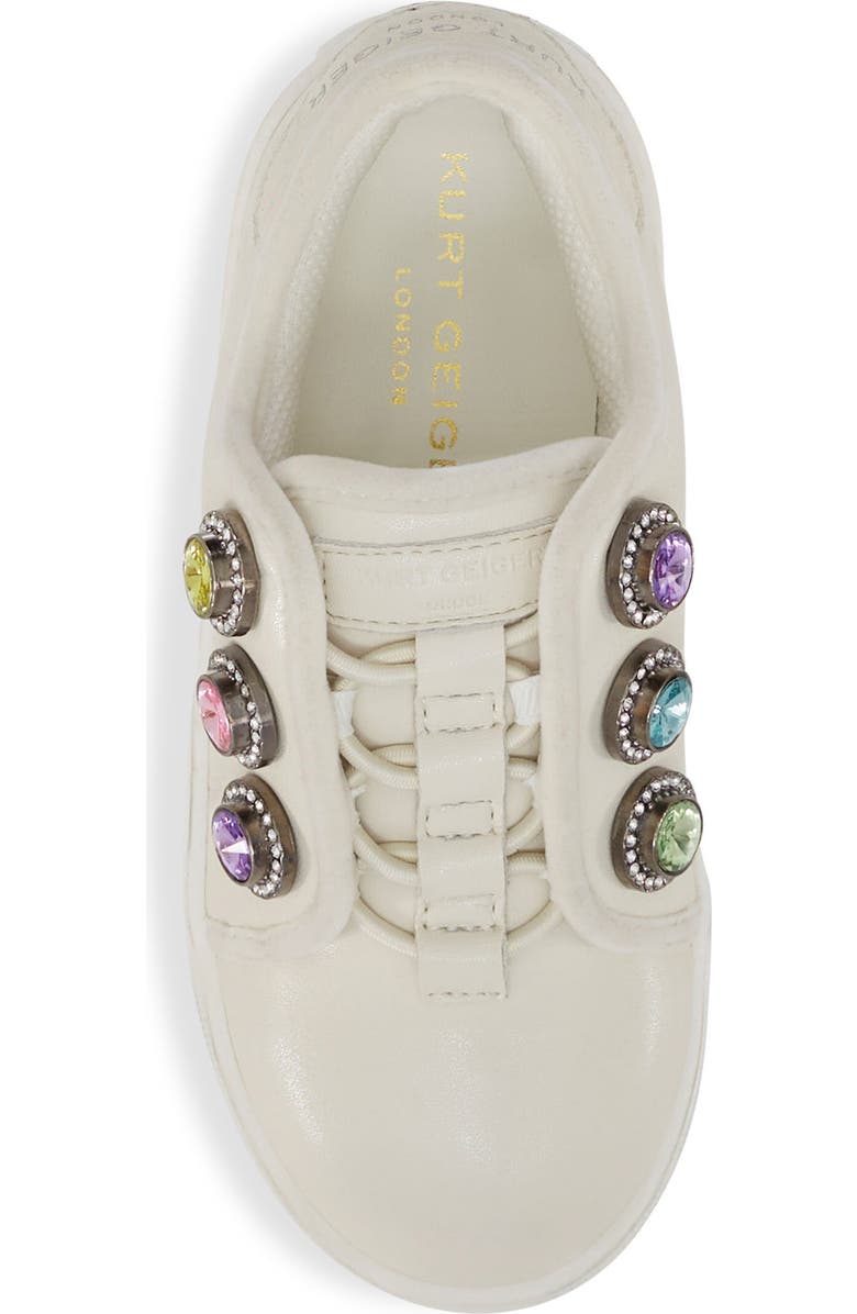 Kurt Geiger London Kids' Mini Laney Octavia Sneaker, Alternate, color, Bone