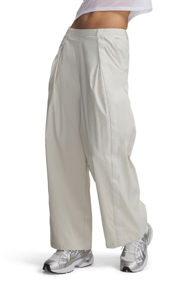 Unstoppable Water Resistant Pleated Pants, Alternate, color, SUMMIT WHITE / / SUMMIT WHITE