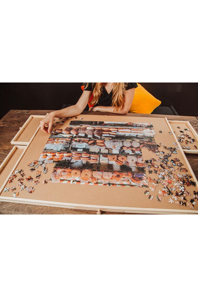 Donut Shop Bakery Puzzle For Adults And Kids | 1000 Piece Jigsaw Puzzle, Alternate, color, Brown