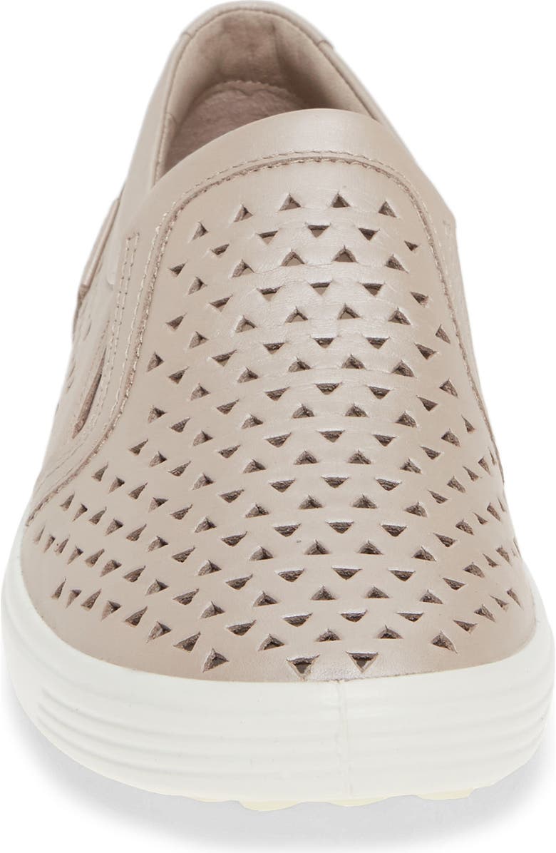 ECCO Soft 7 Laser Cut Slip-On Sneaker, Alternate, color,