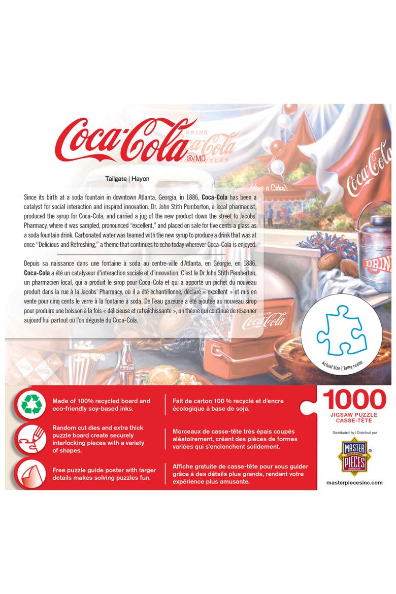 Coca-Cola Tailgate 1000 Piece Puzzle, Alternate, color, Multicolor