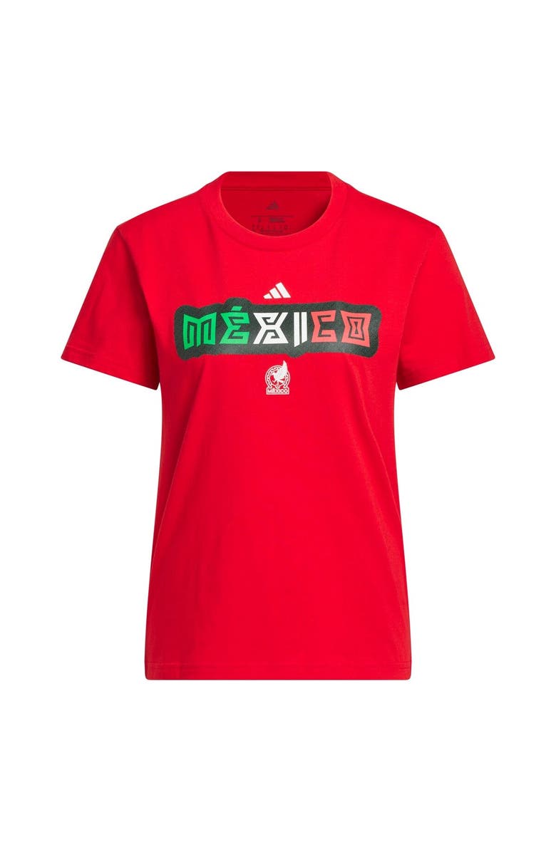 adidas Women's adidas Red Mexico National Team Jersey Hook T-Shirt, Main, color, Red