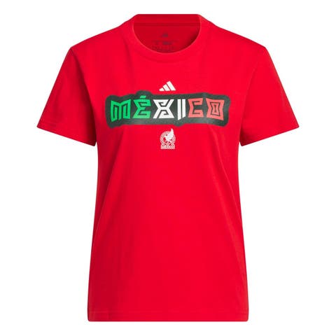 Women's adidas Red Mexico National Team Jersey Hook T-Shirt