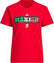 adidas Women's adidas Red Mexico National Team Jersey Hook T-Shirt