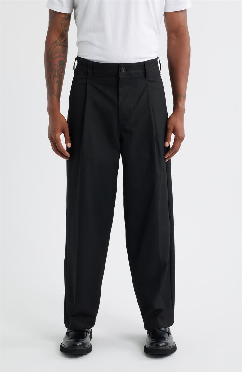 Obey Armel Pleated Twill Pants, Main, color, 