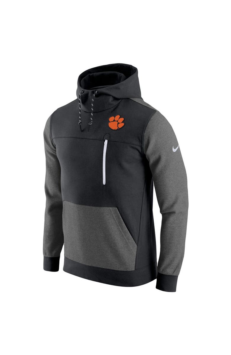 Nike Men's Nike Black Clemson Tigers AV-15 2.0 Slim Fit Pullover Hoodie, Alternate, color,