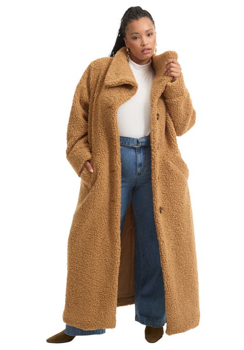 Maxi Teddy Fleece Coat