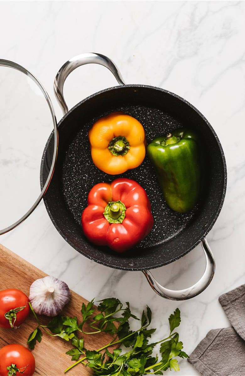 Cuisine::pro<sup>®</sup> IRONROC<sup>™</sup> 5 Qt Casserole with Lid, Alternate, color, Black