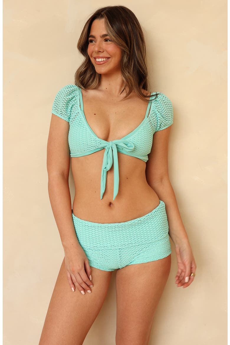 Ricky Crop Top, Alternate, color, Barrier Reef