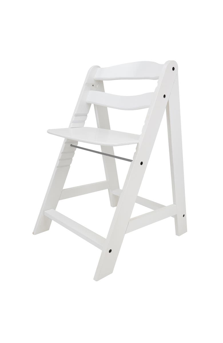 509 Crew 509 Sky Wooden Chair W/ Adjustable Seat & Footrest, White, Alternate, color, 