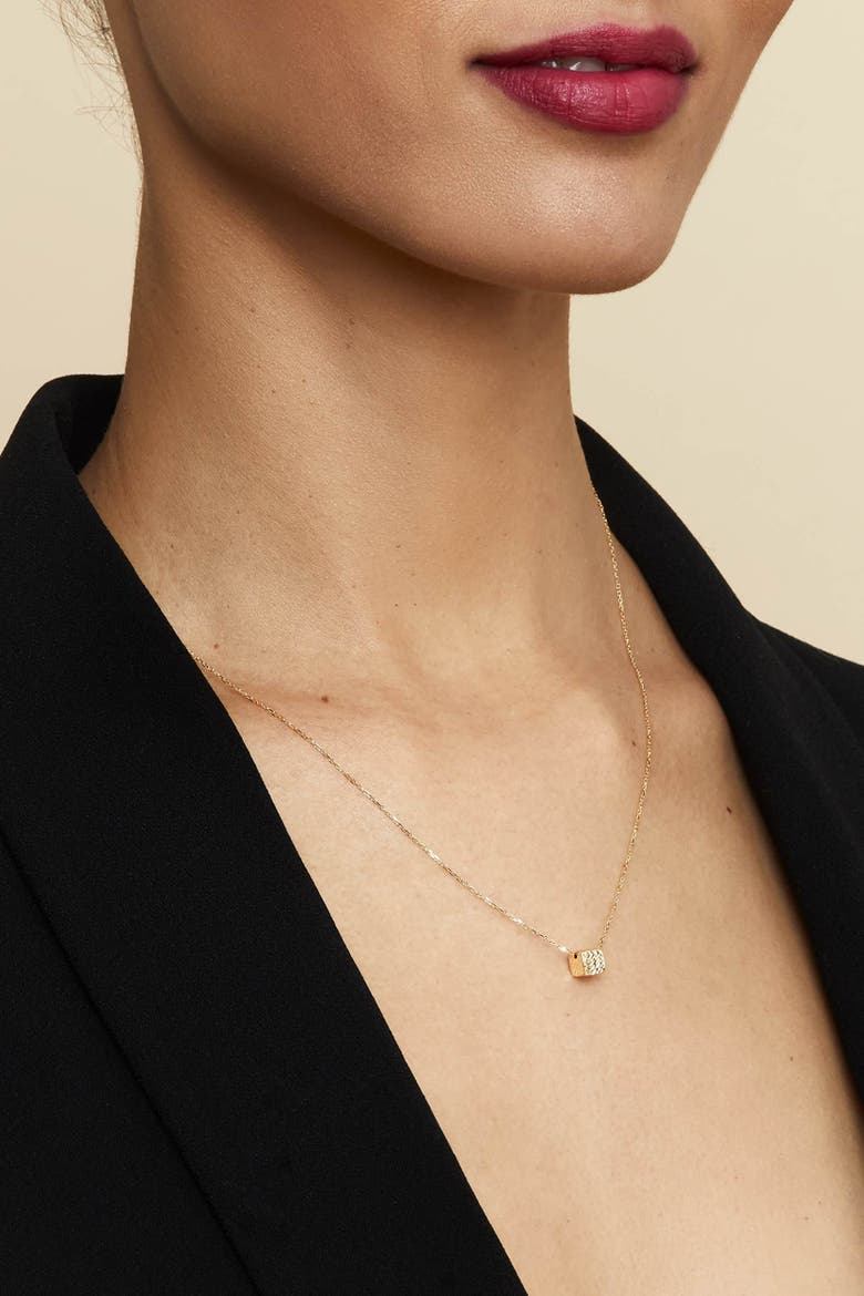 14K Yellow Gold Cubism Pendant Necklace, Alternate, color, Yellow Gold