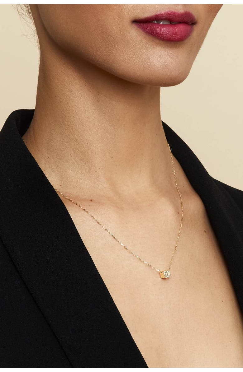 Oradina 14K Yellow Gold Cubism Pendant Necklace, Alternate, color, Yellow Gold