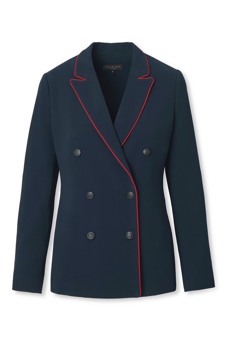 Darren Double Breasted Blazer, Alternate, color, NAVY