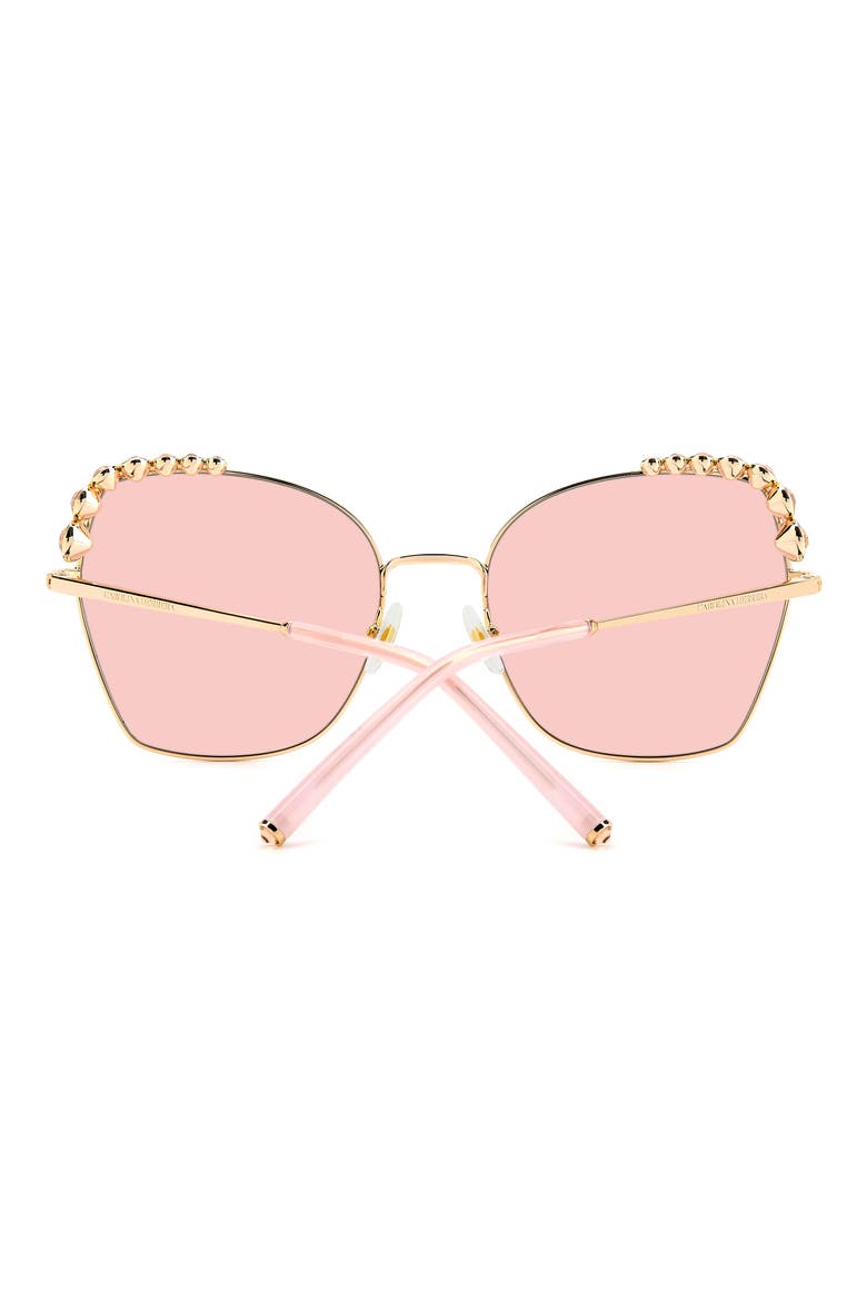 59mm Square Sunglasses, Alternate, color, PINK