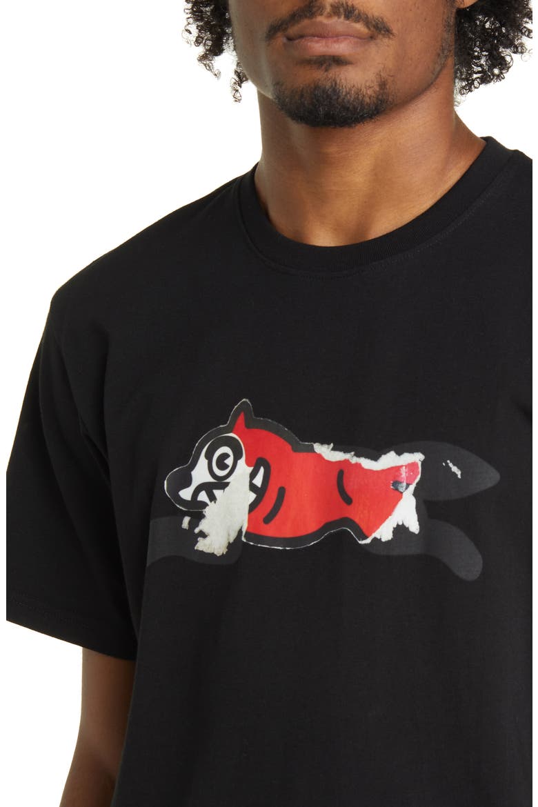 The Old Hangtag Sticker Graphic T-Shirt, Alternate, color, BLACK