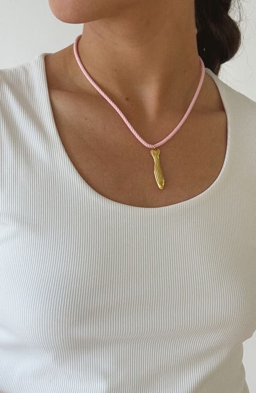Joiana Jewelry The Rope Necklace In Pink