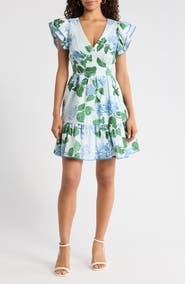 SUGARLIPS Mirla Floral Ruffle Minidress