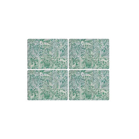Tapestry Sage Set of 4 Cork Back Placemats