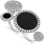 LAGOS Maya Diamond Circle Statement Ring