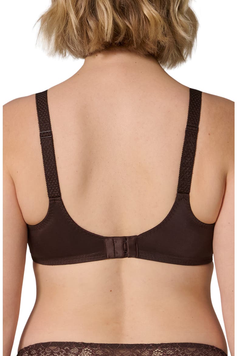 Caresse Underwire Minimizer Bra, Alternate, color, COCOA