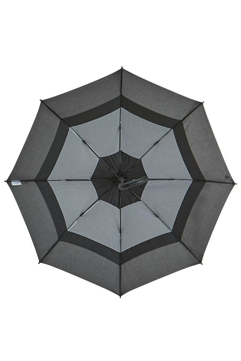 Morada 48 Inch Calotta Fashion Umbrella, UPF 50+ Sun Protection, Alternate, color, Black