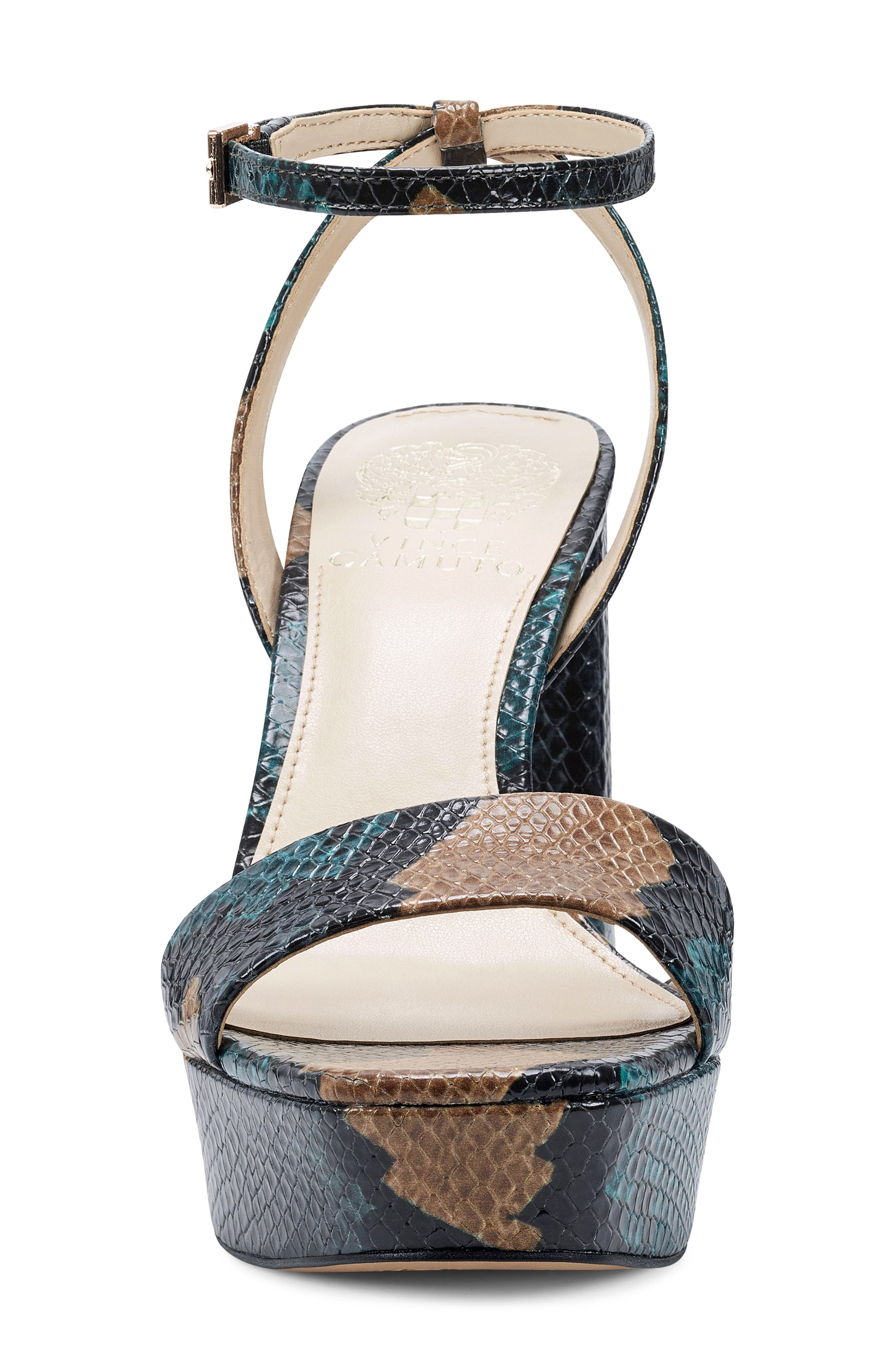 Chastin Platform Sandal, Alternate, color, DEEP TEAL