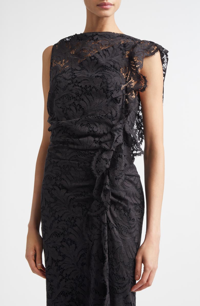 A.L.C. Astrid Lace Maxi Dress, Alternate, color, Black