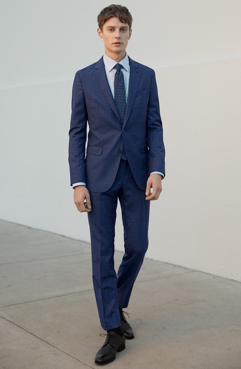 David Donahue Slim Fit Solid Dress Shirt, Alternate, color,