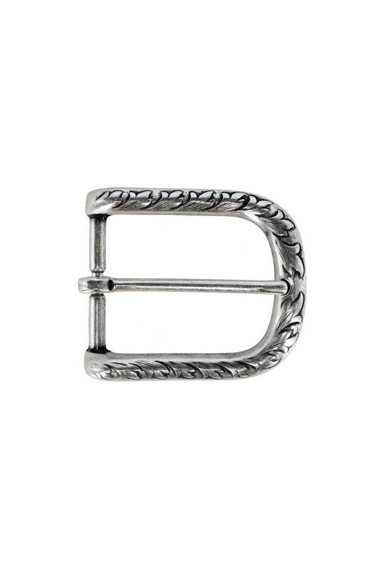 Trafalgar 35mm Italian Distinct Vineyard Solid Brass Harness Belt Buckle, Main, color, English Silver