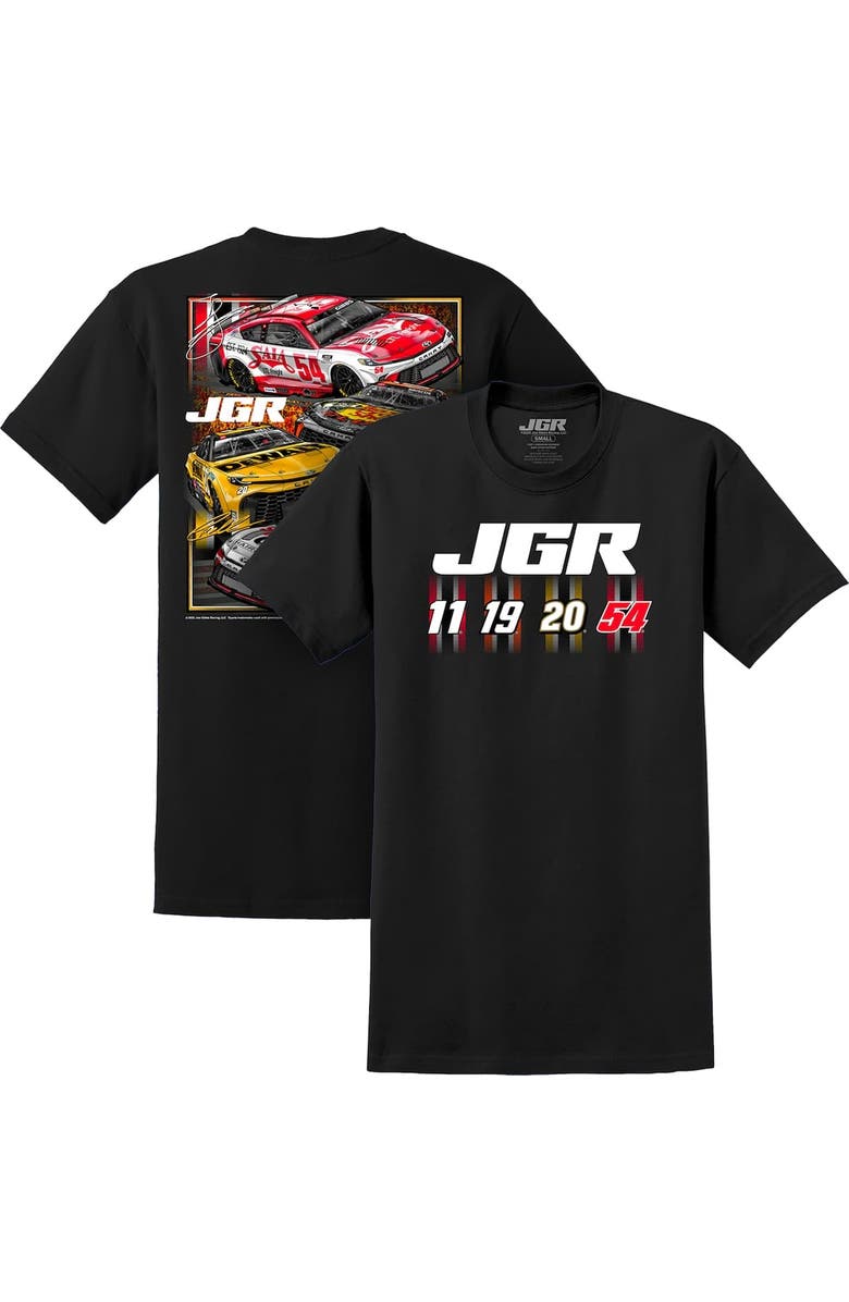 JOE GIBBS RACING TEAM COLLECTION Men's Joe Gibbs Racing Team Collection Black Joe Gibbs Racing Car T-Shirt, Alternate, color, Black