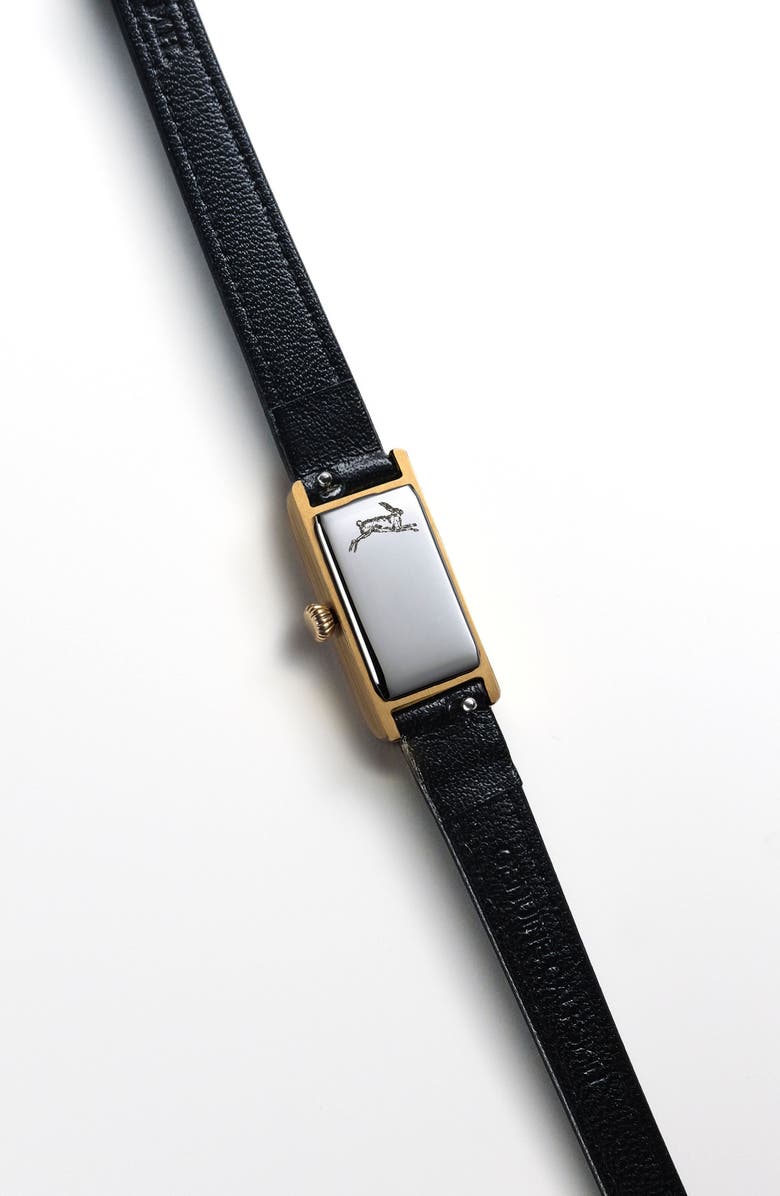 March Hare Watches The Kimsey Classic Small Watch, Alternate, color, Gold Watch - Black Strap