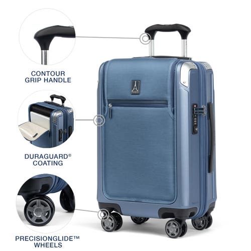 Travelpro Platinum Elite Hardside Expandable Carry-on With Laptop Pocket 21-inch Spinner In Dark Sky Blue