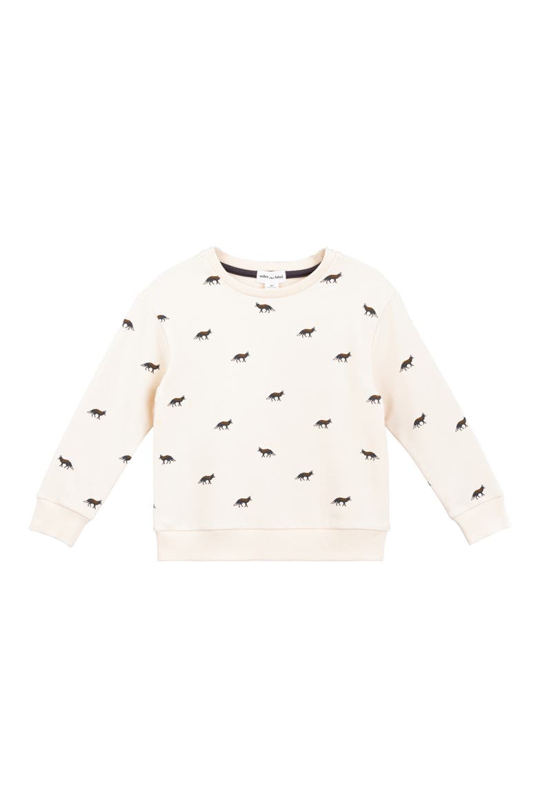 Kids' Print Sweatshirt, Main, color, BEIGE