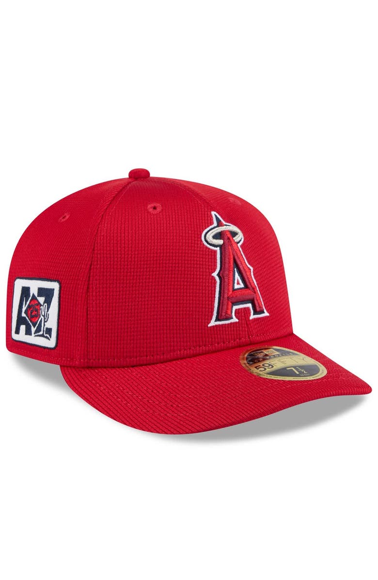 New Era Men's New Era Red Los Angeles Angels 2025 Spring Training Low Profile 59FIFTY Fitted Hat, Alternate, color, Red