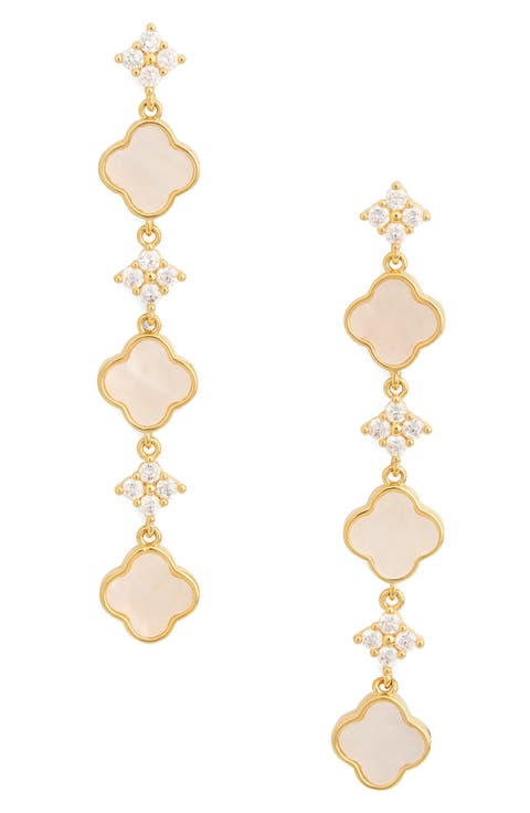 Daniela Clover Linear Drop Earrings