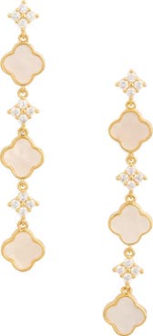 EYE CANDY LOS ANGELES Daniela Clover Linear Drop Earrings