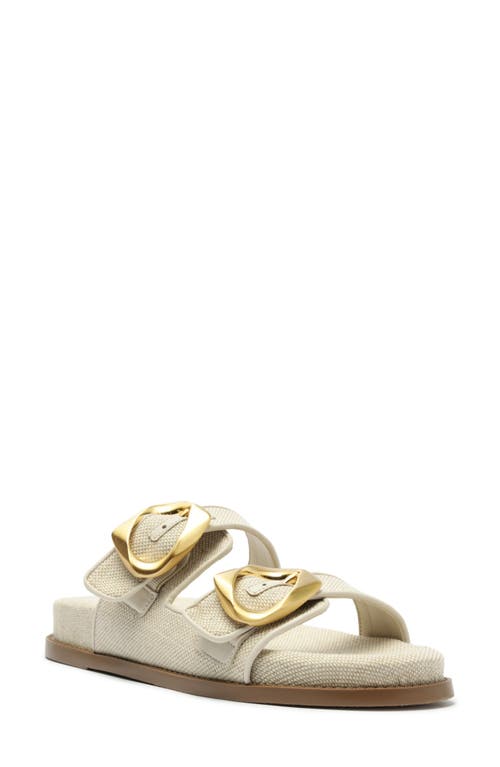 Shop Schutz Olga Buckle Sporty Slide Sandal In Oyster