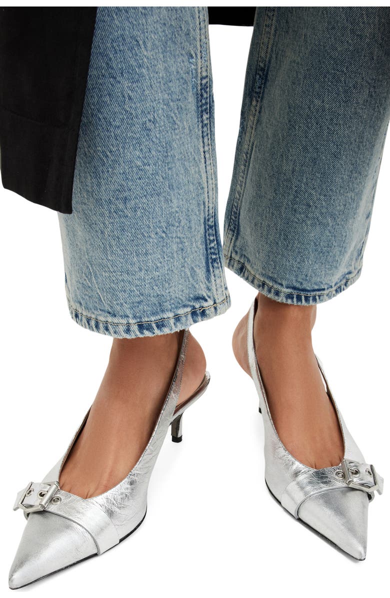 AllSaints Selina Pointed Toe Slingback Pump, Alternate, color,