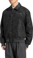 adidas Faux Leather Bomber Jacket