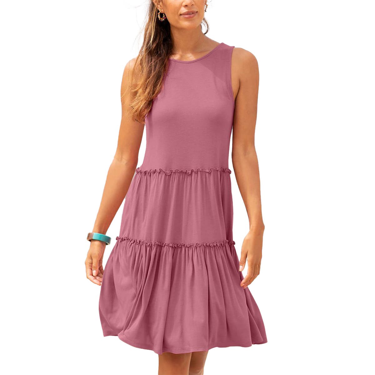 Women's Flowy Tiered Dress - image 3