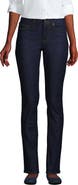 Lands' End Recover Mid Rise Straight Leg Blue Jeans