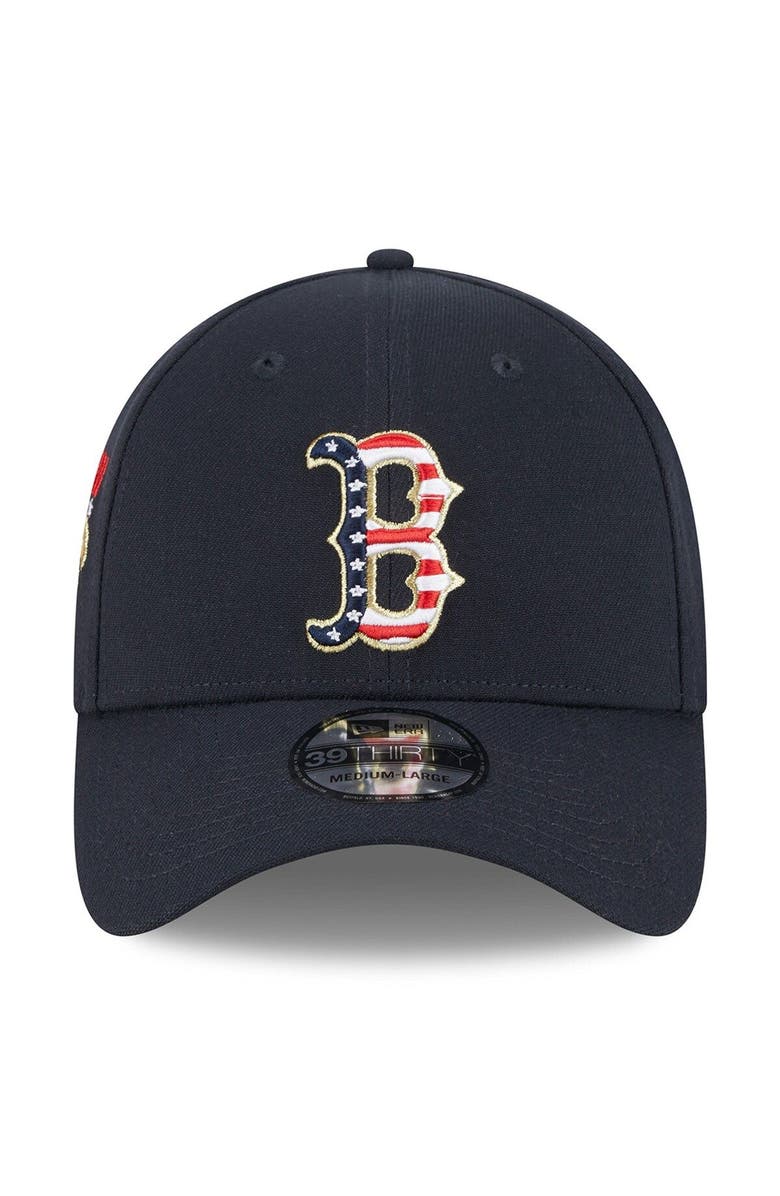 New Era Men's New Era  Navy Boston Red Sox 2023 Fourth of July 39THIRTY Flex Fit Hat, Alternate, color, 