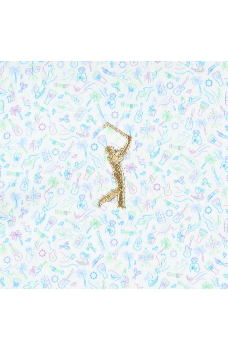 Peter Millar Youth Peter Millar  White THE PLAYERS Island Jammin Performance Polo, Alternate, color, White