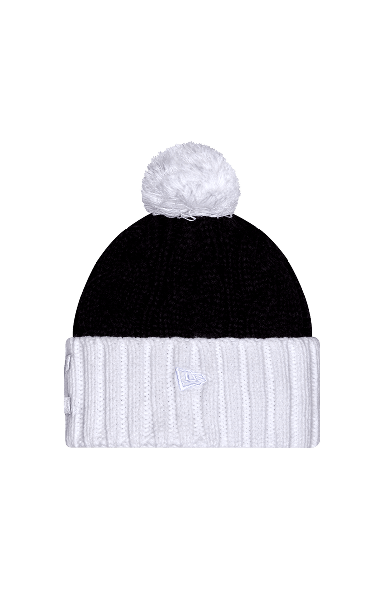 New Era Women's New Era  Navy Michigan Wolverines Tonal Cuffed Knit Hat with Double Poms, Alternate, color, Navy