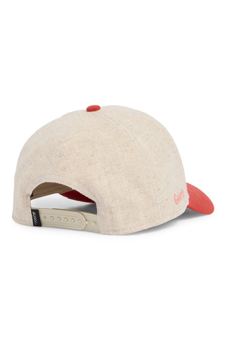 Legend Goat Patch Baseball Cap, Alternate, color, RED