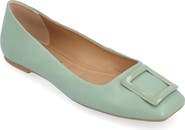 Journee Collection Zimia Square Buckle Flat
