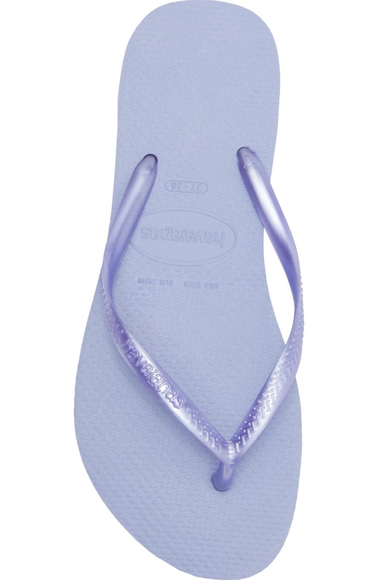 Havaianas Slim Flip Flop, Alternate, color, Lilac Breeze