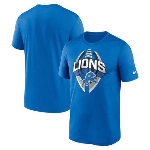 Men's Nike Blue Detroit Lions Big & Tall Primetime Legend Icon Performance T-Shirt