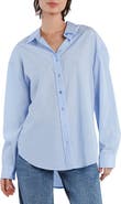 Wash Lab Denim Oversize Stripe Shirt