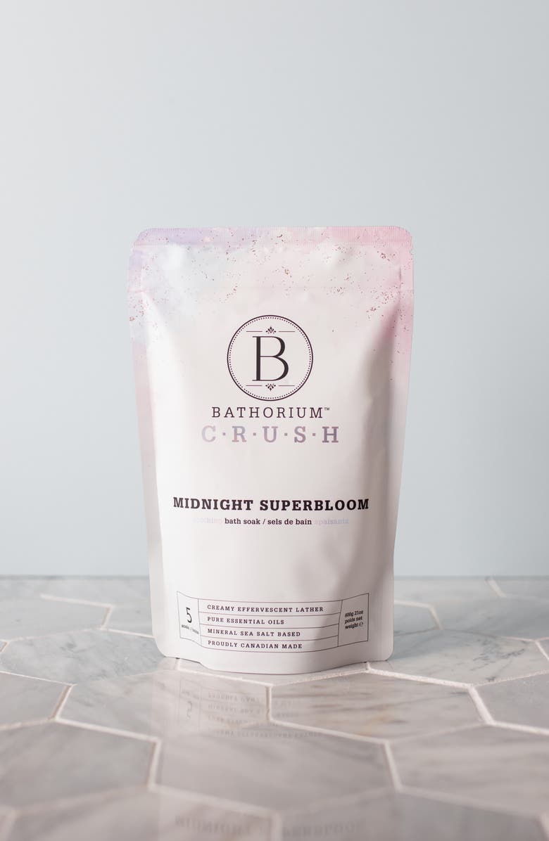 Bathorium Midnight Superbloom Crush Bath Soak, Alternate, color,